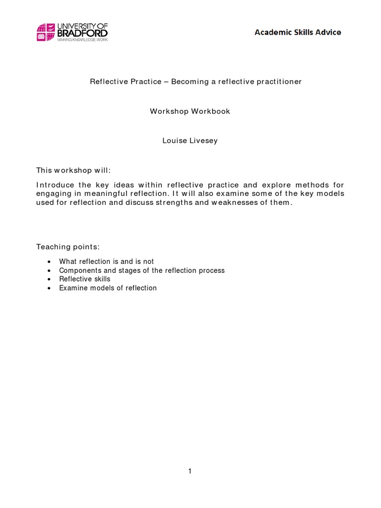 What reflection is and is not components and stages of the reflection