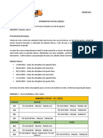 Informativo Oficial 28.22 - Sábado Letivo 