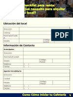 Checklist Arrendamiento Local