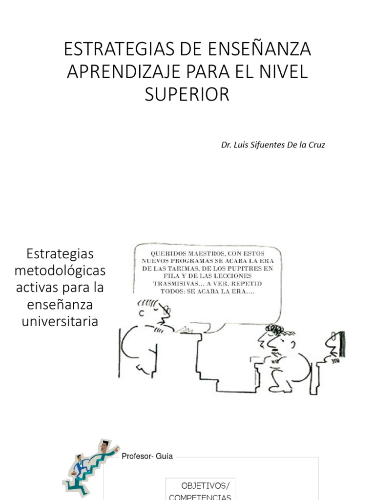 Estrategias de Enseñanza Aprendizaje para El Nivel Superior - PPTX Ok ...