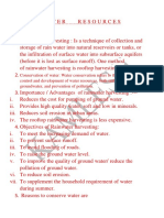 Water Resources Notes PDF