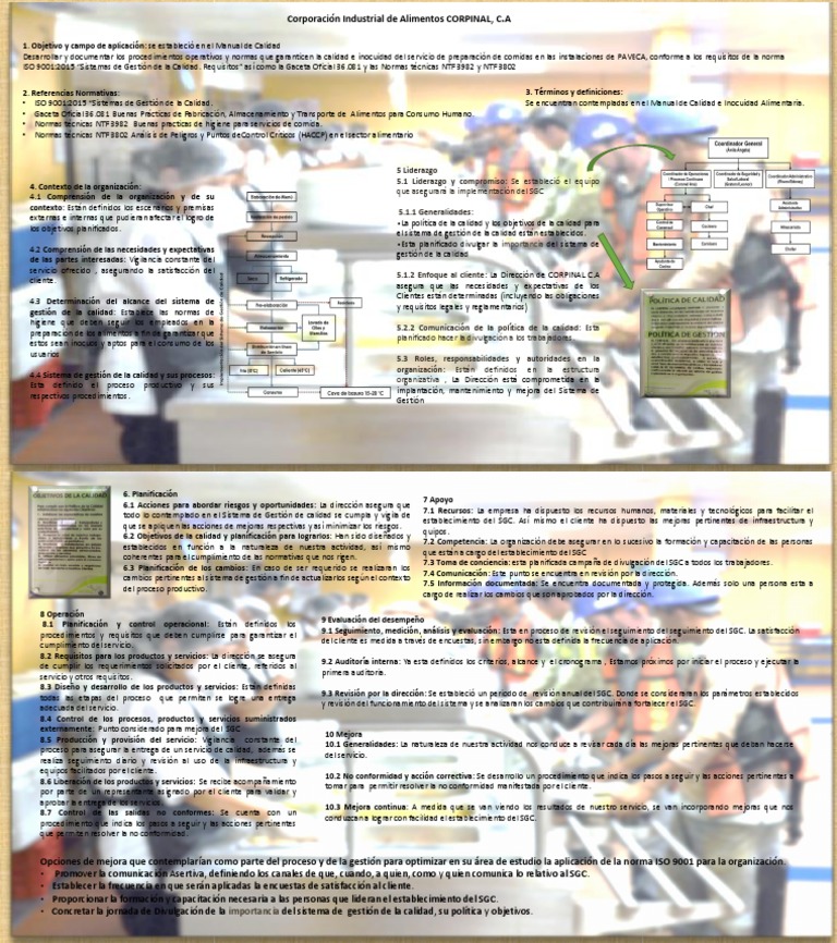 Calidad e Inocuidad en Alimentos CORPINAL | PDF | Gestión de la calidad ...
