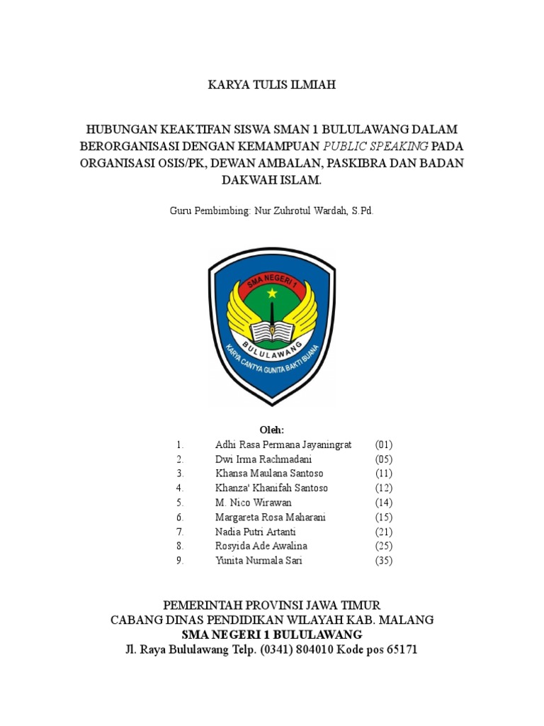 Keaktifan Siswa dan Public Speaking | PDF