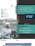 Lección 7.1 - Plan de Requerimiento de Materiales