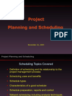Projects Planning&scheduling