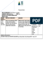 Planejamento mensal de História sobre trabalho e formas de organização social