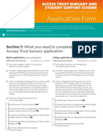 Access Trust Bursary Application Form