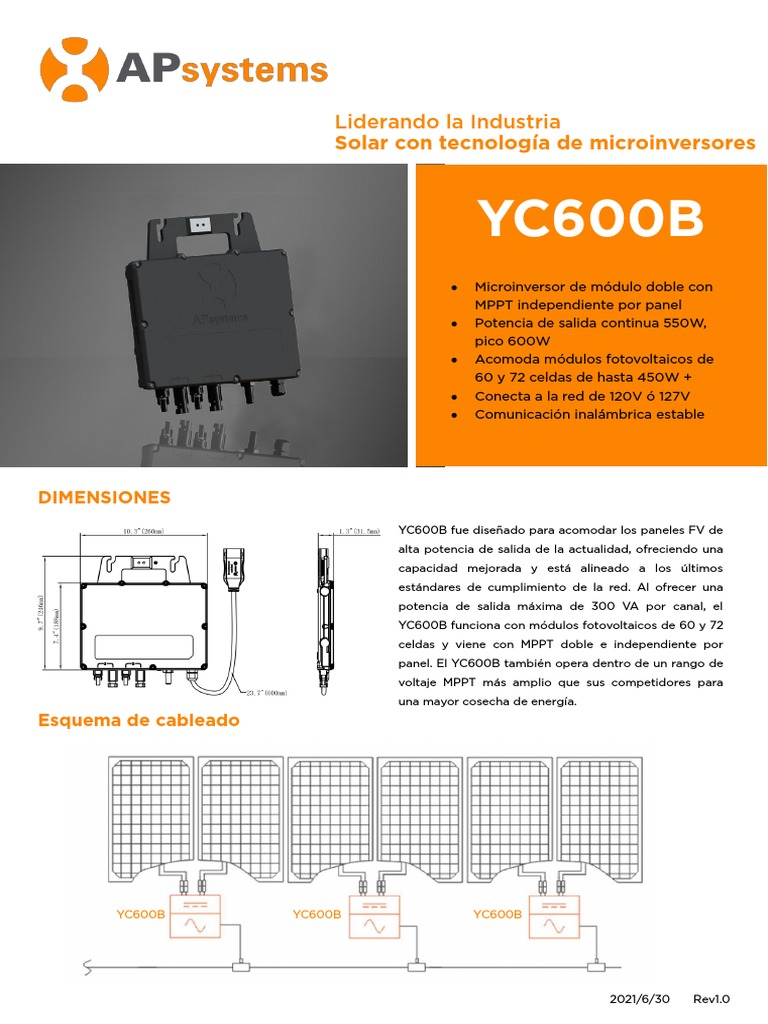 Solar Con Tecnología de Microinversores: Liderando La Industria | PDF ...