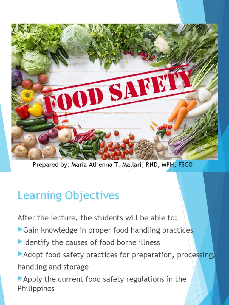 Basic Food Safety PDF Food Safety Foods