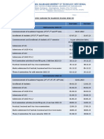 Academic Calendar For Academic Session 2022-23: RD TH TH TH RD TH TH TH ST