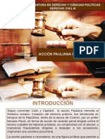 Derecho Civil III - ACCION PAULINA 