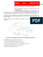 El sistema solar y sus componentes