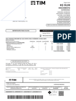 Resumo da conta TIM com detalhes de plano e serviços