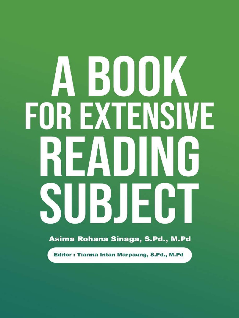 A book for extensive reading subject download free pdf reading