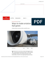 Ways To Make Aviation Fuel Green The Economist