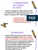 Faktor Pemakanan Atlet Tidak Diberatkan Oleh Jurulatih