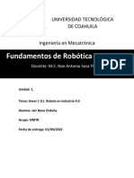 Hacer 1 U1. Robots en Industria 4.0