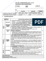 SESIÓN DE APRENDIZAJE N1 - 2do