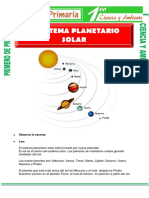 El Sistema Planetario para Primero de Primaria