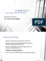 Project Management - Topic 1 - Project Management Framework