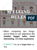 Comparative Spelling Rules