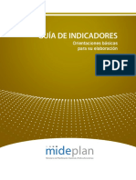 Mideplan (2018) - Guía de Indicadores.