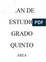 PLAN DE ESTUDIO 5° Reformado