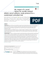 PREDOMOS Study, Impact of A Social Intervention Program For Socially Isolated Elderly Cancer Patients Study Protocol For A Randomized Controlled Trial.