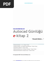 Autocad Di̇nami̇k Bloklar