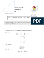 Álgebra Lineal - Sistema de ecuaciones, matrices y conjuntos de puntos