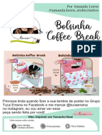 Molde Bolsinha Coffee Break