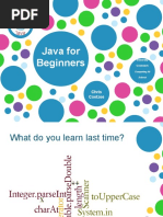 Java For Beginners Level 3