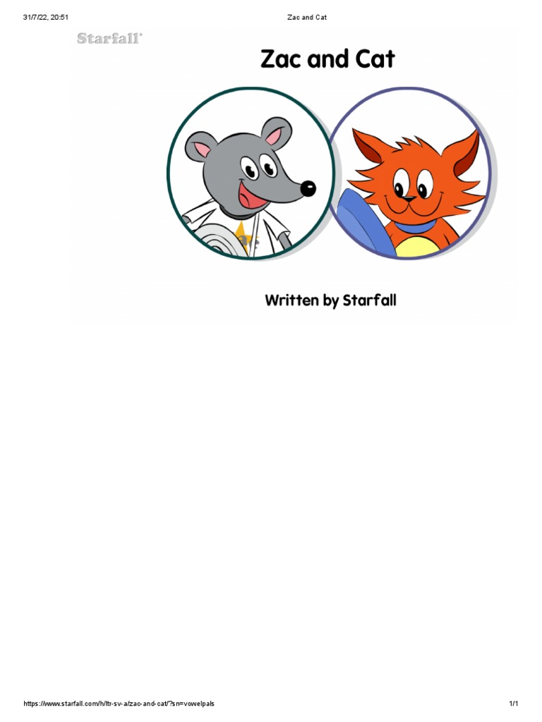 Starfall Zac And Cat