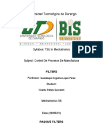 TSU in Mechatronics Syllabus Filters