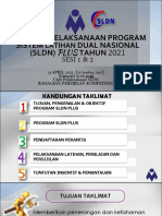 TAKLIMAT PELAKSANAAN PROGRAM SLDN PLUS Tahun 2021-9 APRIL 2021 LATEST