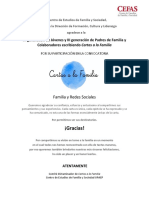 Resultados Cartas A La Familia 2022