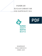 Panduan: Pengelolaan Limbah Cair Medis Rs. Baptis Batu 2014