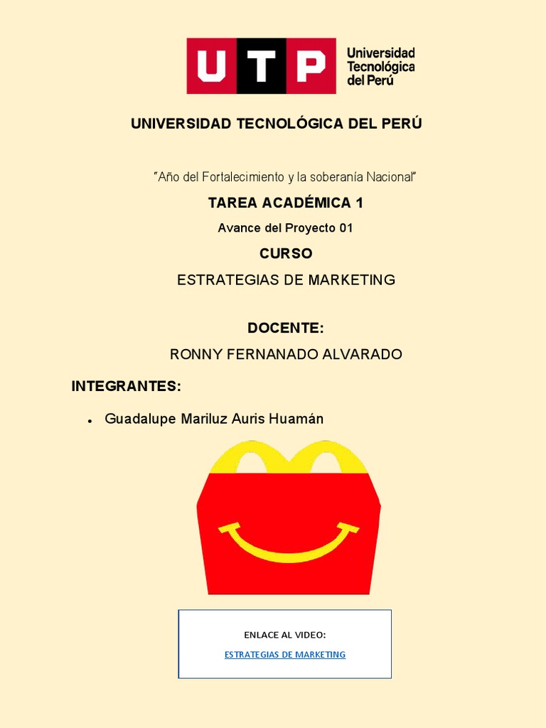 Estrategias de Marketing de McDonald's | PDF | Mc Donald's | Calidad ...