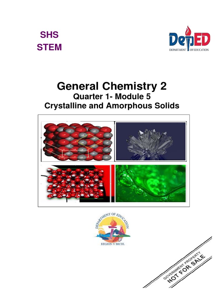 Module 5 Crystalline and Amorphous Solids | PDF | Solid | Crystal