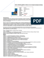 TRATADO DE OTORRINOLARINGOLOGIA Y CIRUGIA CABEZA Y CUELLO Vol.4 Cirugia Oncologica de Cabeza y