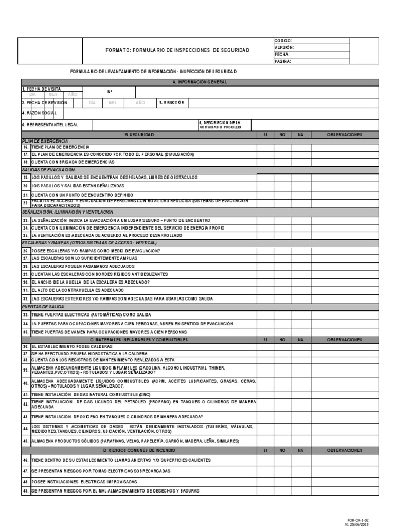 Inspección Contra Incendios | PDF | Combustibles | Agua