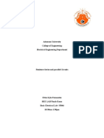 Resistors Series and Parallel Circuits Analysis