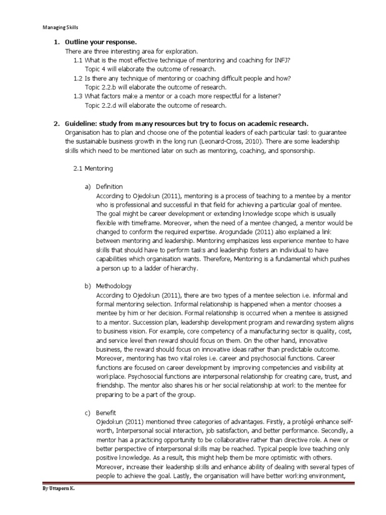 Effective Mentoring and Coaching Strategies | PDF | Mentorship | Leadership