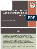 Membangun Integritas Asn Dengan Mind Set Ibadah