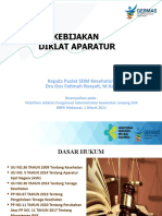 Kebijakan Diklat Aparatur - Adminkes - 1 Maret 2021