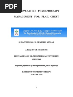 Download Post operative physiotherapy management for flail chest or Multiple ribs fracture or Cardio-pulmonary rehabilitation or physiotherapy or physical therapy or flail chest or BPT or MPT or PT or project report or case study or medical field or MGR medical university or Senthil Kumar BPT by dskmpt SN59432747 doc pdf