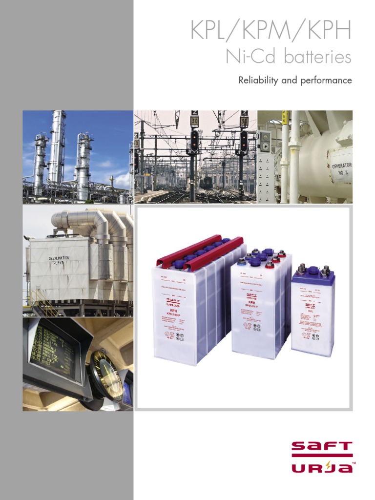 SAFT URJA KPL+KPM+KPH Productbrochure 22025-0821-2 | PDF | Rechargeable ...