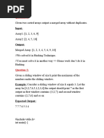 Zoho Array Questions