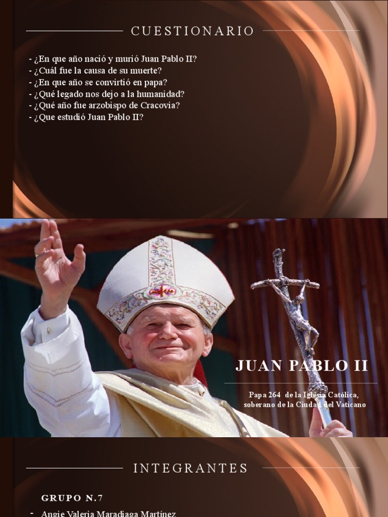 Legado de Juan Pablo II en la Fe | PDF | Papa juan pablo ii | Amor