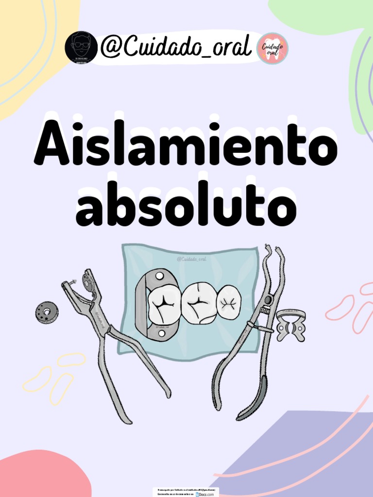 Aislamiento Absoluto PDF Diente Ramas de Odontología